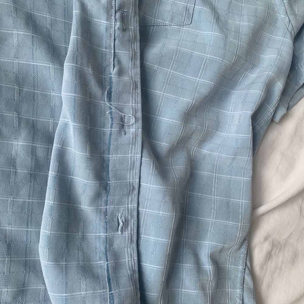 💙BLUE COLLAR TOP💙 - Picture 3 of 4